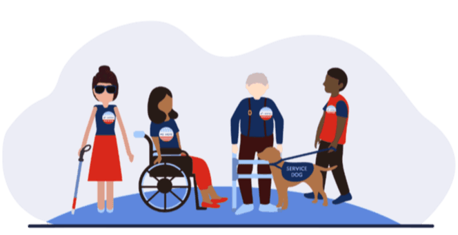 Voting with a disability